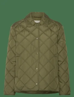 QUILTED JACKET WITH COLLAR - Quiltade jackor