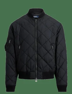 Quilted Jacquard Bomber Jacket - Quiltade jackor