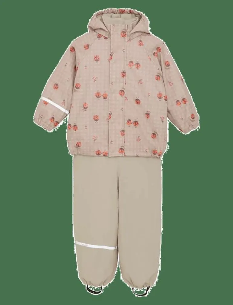 Rainwear Set - AOP, w. fleece - Regnställ