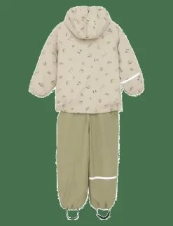 Rainwear Set - AOP, w. fleece - Regnställ