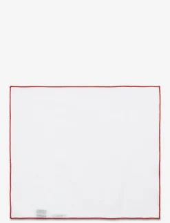Red Borders Pocket Square - Näsdukar