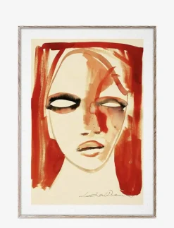 Red Portrait - 30x40 cm - Illustrationer