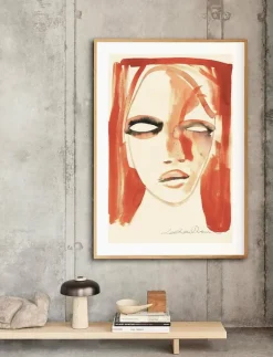 Red Portrait - 30x40 cm - Illustrationer