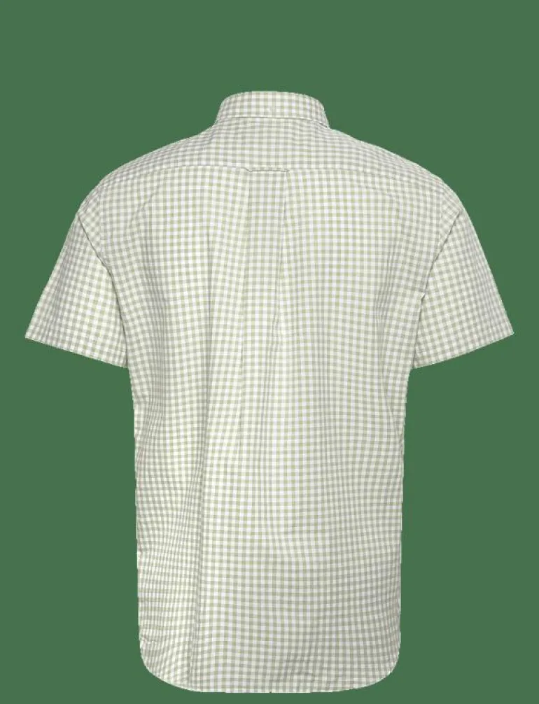 REG CLASSIC POPLIN GINGH SS SHIRT - Kortärmade