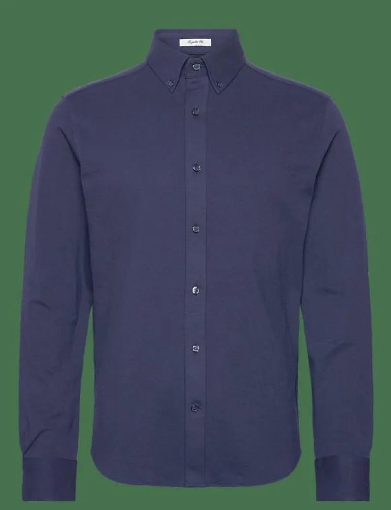 REG JERSEY PIQUE STRETCH SHIRT - Casual skjortor
