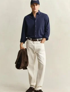 REG JERSEY PIQUE STRETCH SHIRT - Casual skjortor