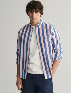 REG POPLIN PARASOL STRIPE SHIRT - Randiga skjortor