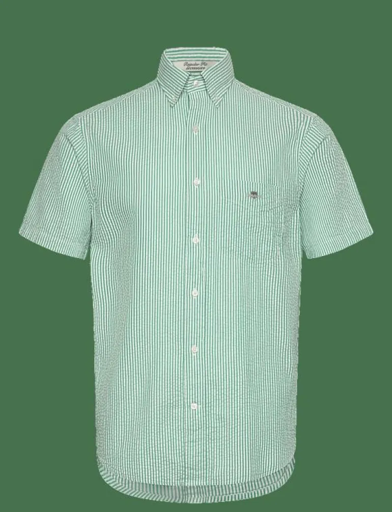REG SEERSUCKER STRIPE SS SHIRT - Kortärmade