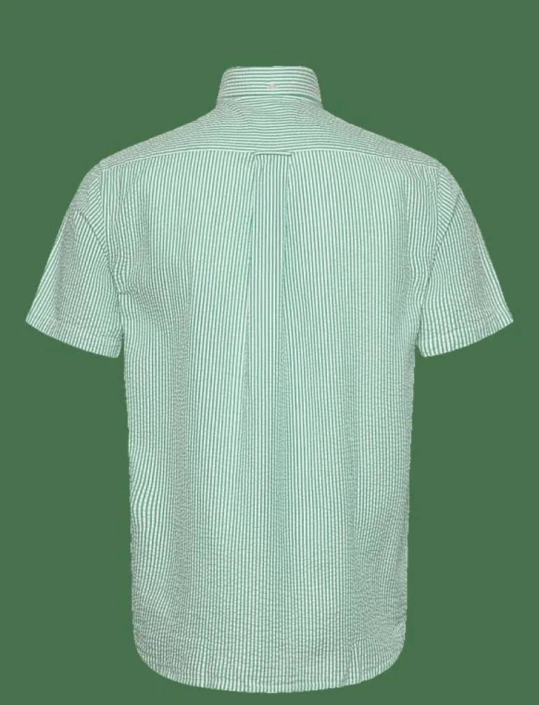 REG SEERSUCKER STRIPE SS SHIRT - Kortärmade