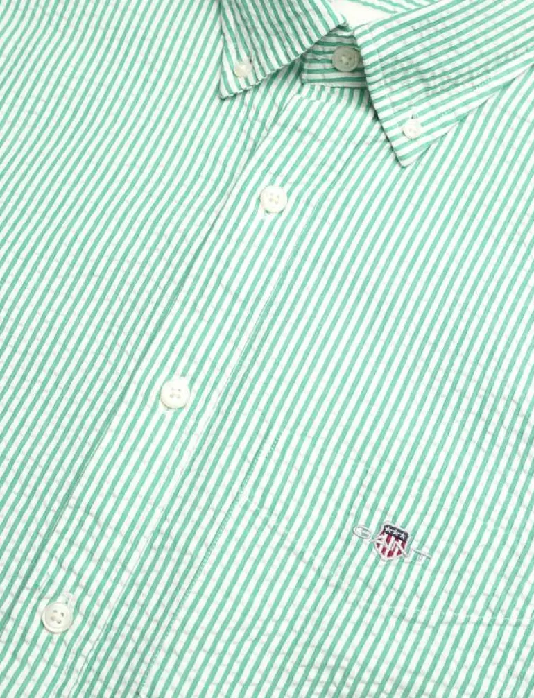 REG SEERSUCKER STRIPE SS SHIRT - Kortärmade