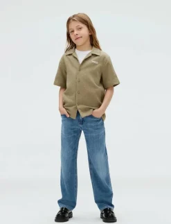 REG STRAIGHT WASH BLUE CF - Regular jeans