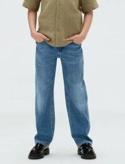 REG STRAIGHT WASH BLUE CF - Regular jeans
