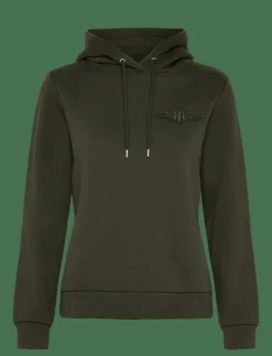 REG TONAL SHIELD HOODIE - Huvtröjor