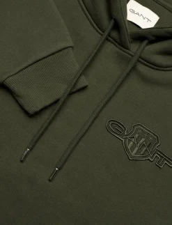 REG TONAL SHIELD HOODIE - Huvtröjor