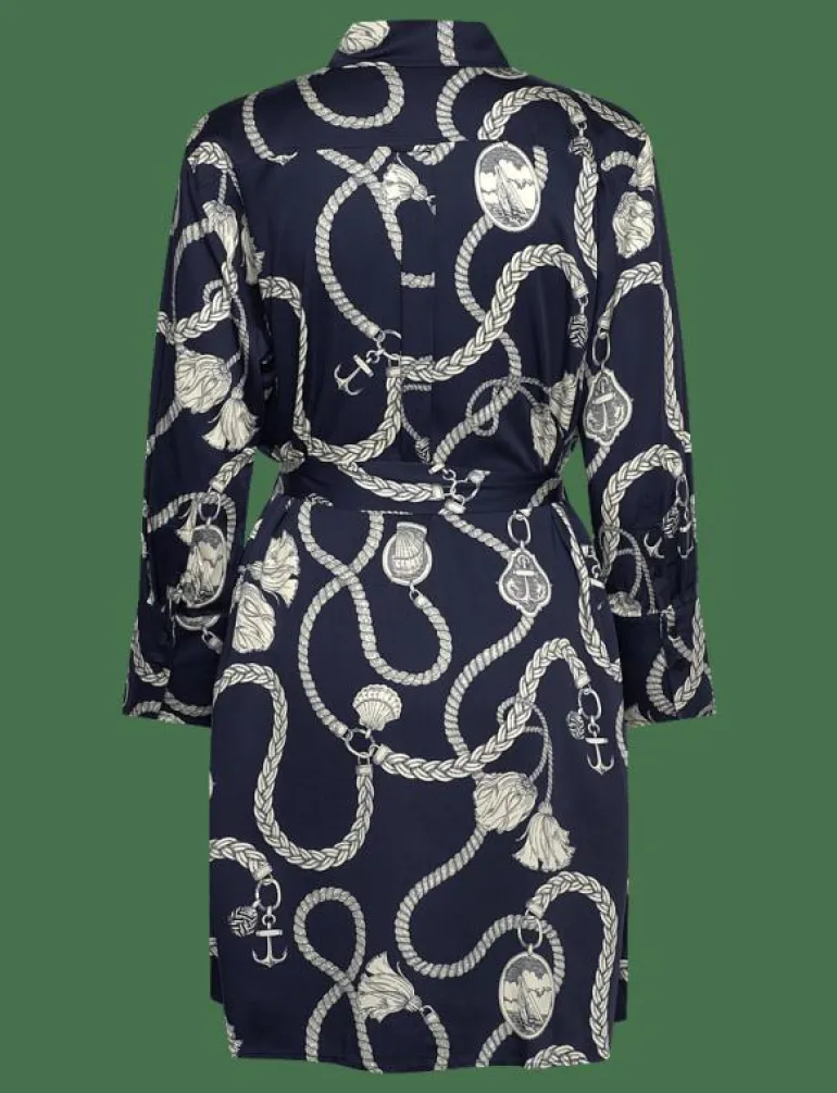 REL SAILING PRINT SHIRT DRESS - Skjortklänningar