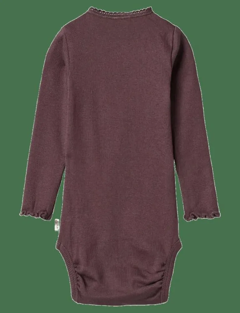 Rib Body L/S Lotta - Långärmad body