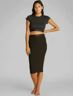 RIB CROP TEE - Crop tops