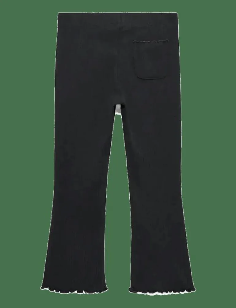 Ribbed flared leggings - Leggings