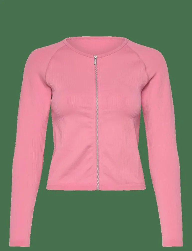 Ribbed Seamless Zip Jacket - Sportjackor