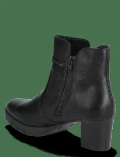 Rieker Ladies mid height boots 77667-00 Black - Ankelboots med klack