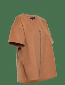 River Wool Blend Zip Cape - Ponchos & capes