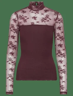 RMWBalta Modal LS T-neck Full Lace - Långärmade toppar