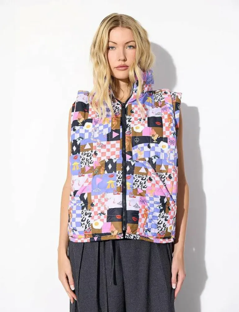 Roxanna Short Vest - Vadderade västar