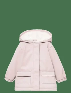 Rubberised coat with fur-effect lining - Jackor