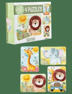 Safari Touch & Feel Puzzles - Klassiska pussel