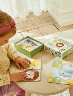 Safari Touch & Feel Puzzles - Klassiska pussel