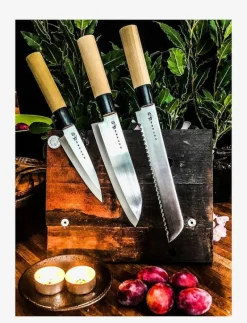 Satake Houcho. 3 knivar i Balsabox. - Knivset