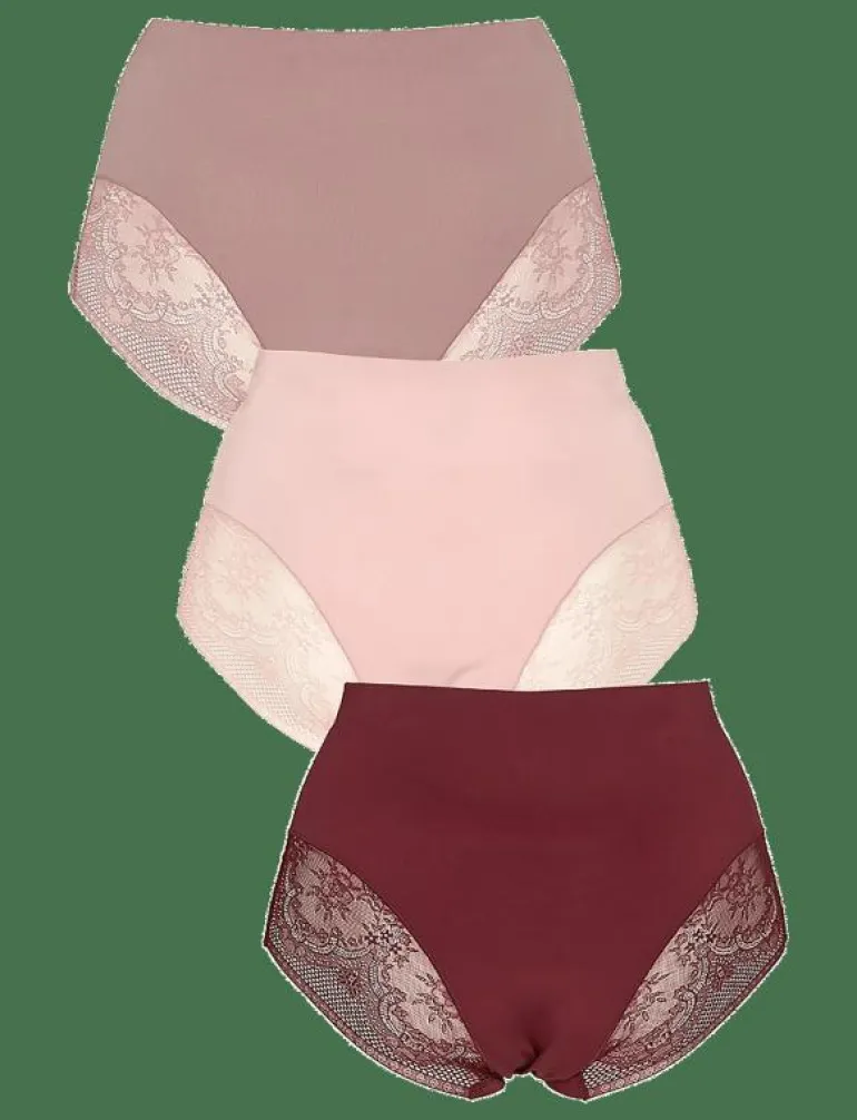 Seamless maxi w lace 3-pack - Seamless trosa