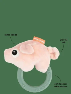 Sensory rattle w/teether Pigee Colour mix - Bitleksaker