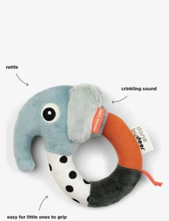 Sensory ring rattle Elphee Blue - Interaktiva leksaker