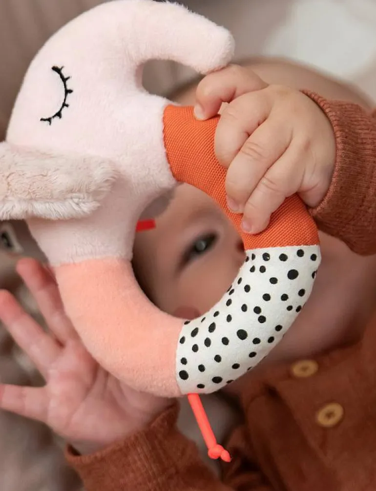 Sensory ring rattle Elphee Blue - Interaktiva leksaker