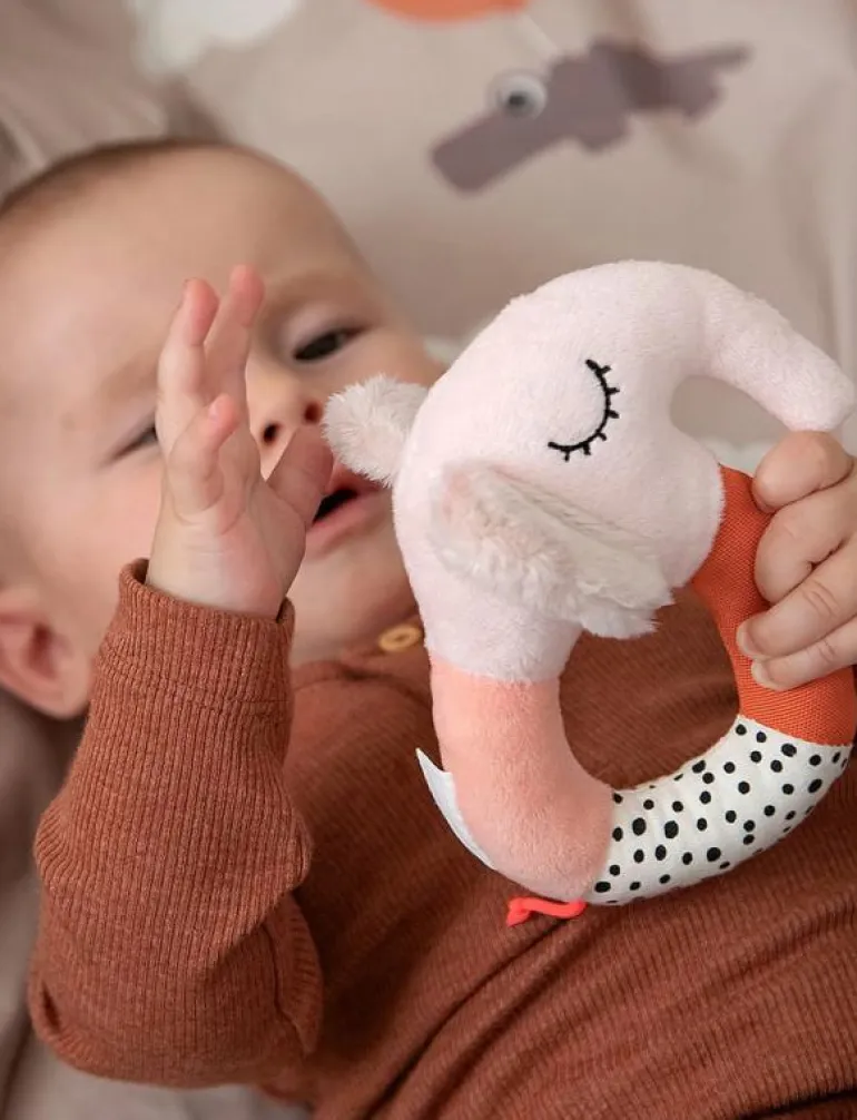 Sensory ring rattle Elphee Blue - Interaktiva leksaker