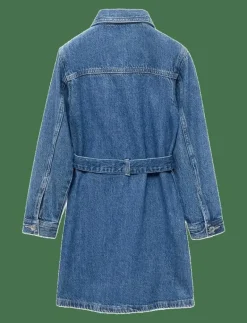 Short denim dress - Långärmade vardagsklänningar