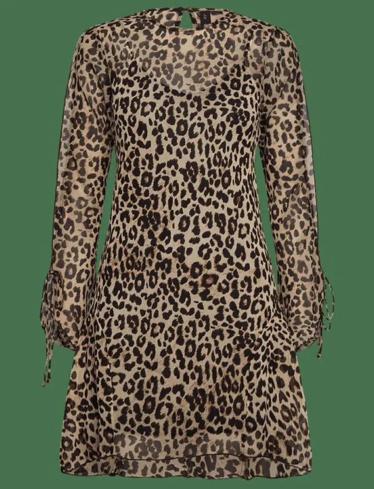 Short leopard-print dress - Korta klänningar