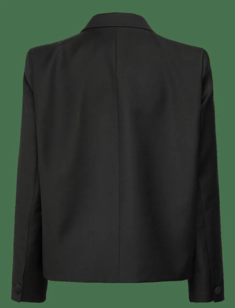 SHORT PLEATED BLAZER - Enkelknäppta kavajer