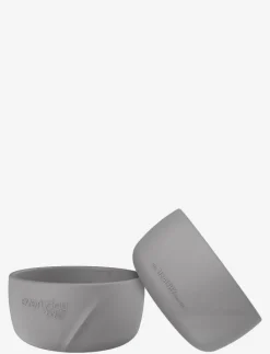 Silicone Baby Bowl 2-Pack Quiet Grey - Serveringsset