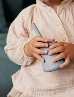 Silicone Baby Cup 2-Pack Quiet Grey - Serveringsset