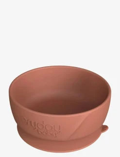 Silicone Suction Bowl Nature Red - Serveringsset