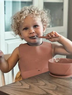 Silicone Suction Bowl Nature Red - Serveringsset
