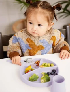 Silicone Suction Plate Light Lavender - Serveringsset