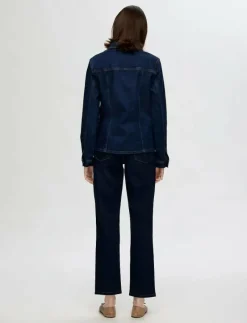 SLFALICE MW STRAIGHT MOON BLUE JEANS - Straight jeans