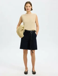 SLFALMA SL KNIT VEST - Stickade västar