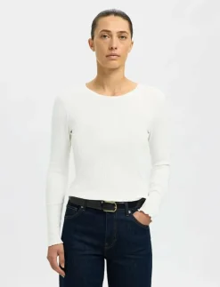 SLFANNA LS CREW NECK TEE S NOOS - Långärmade toppar