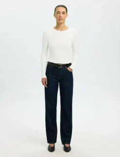 SLFANNA LS CREW NECK TEE S NOOS - Långärmade toppar