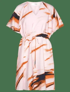 SLFATTIA SS AOP V-NECK SHORT DRESS B - Korta klänningar