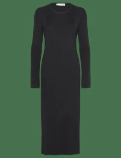 SLFCARO LS RIB KNIT LONG DRESS - Midiklänningar